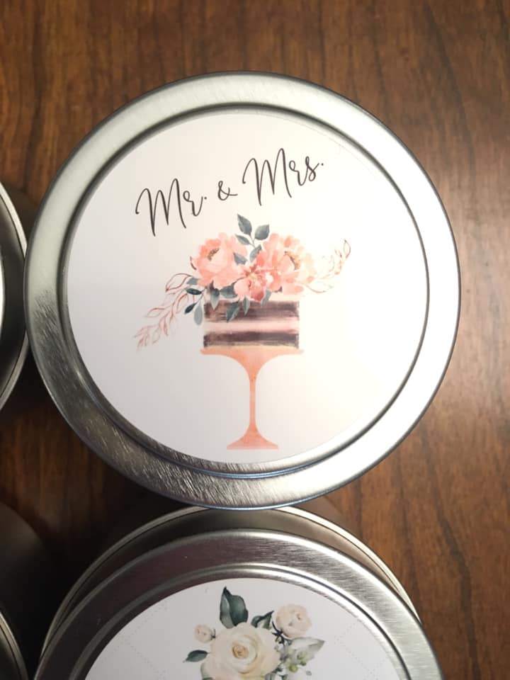 Wedding Favors Personalized Candles - Kinsey's Candles