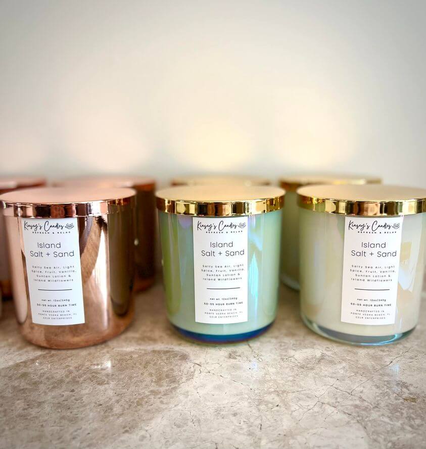 Island Salt + Sand Luxury Candles - Kinsey's Candles
